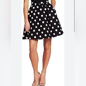 CeCe Dappled Dot a Line Skirt